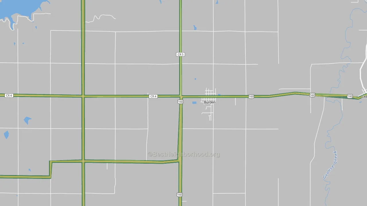67019, KS Map of Noise Levels in 67019