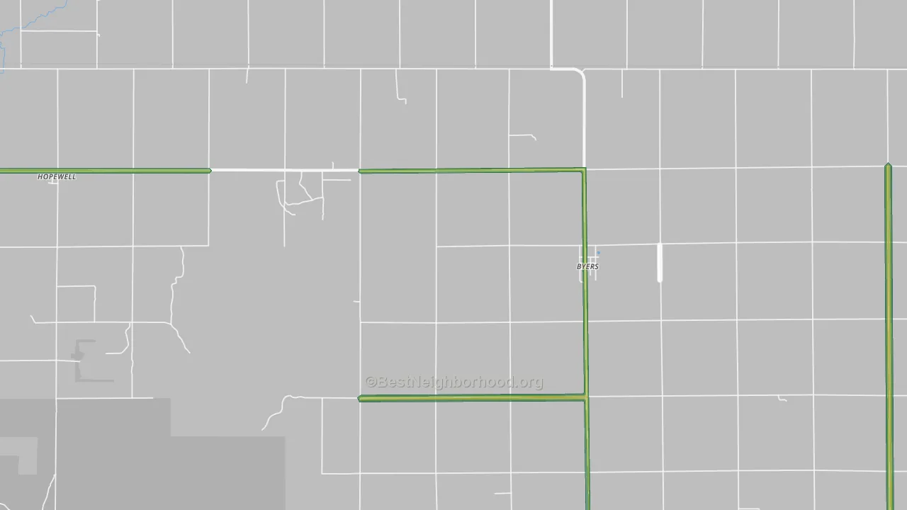 67021, KS Map of Noise Levels in 67021