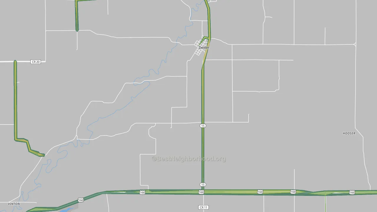 67038, KS Map of Noise Levels in 67038