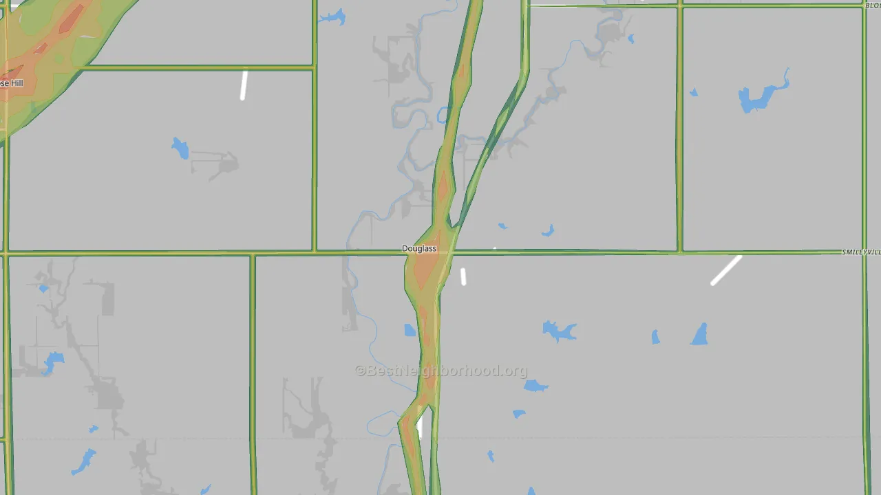67039, KS Map of Noise Levels in 67039