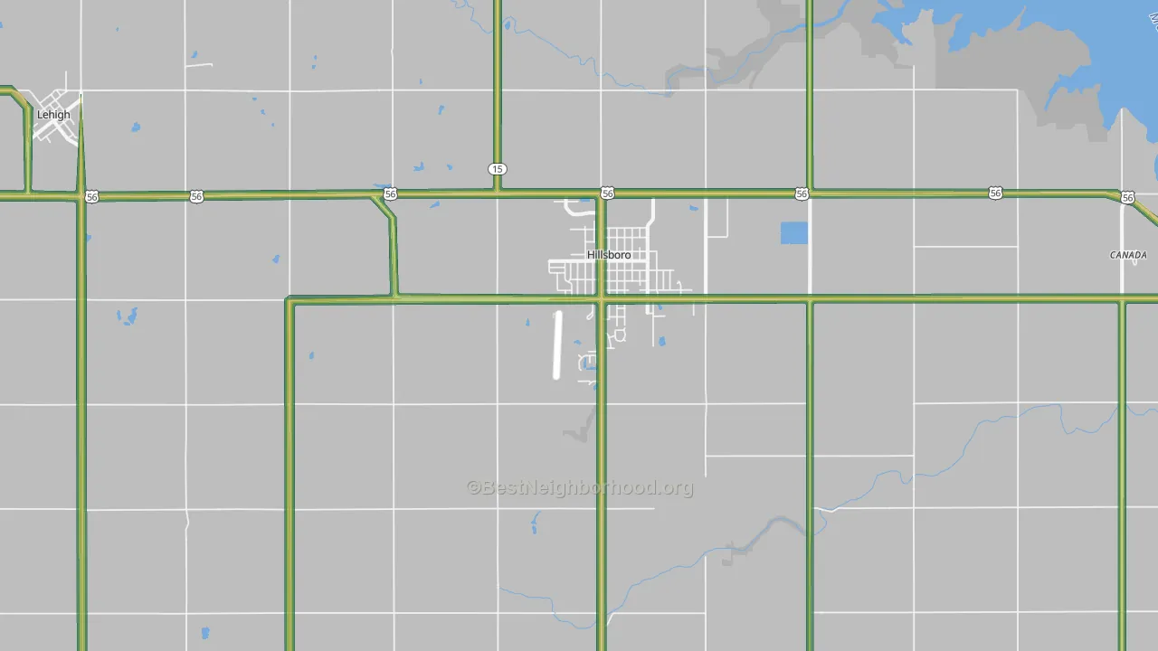 67063, KS Map of Noise Levels in 67063