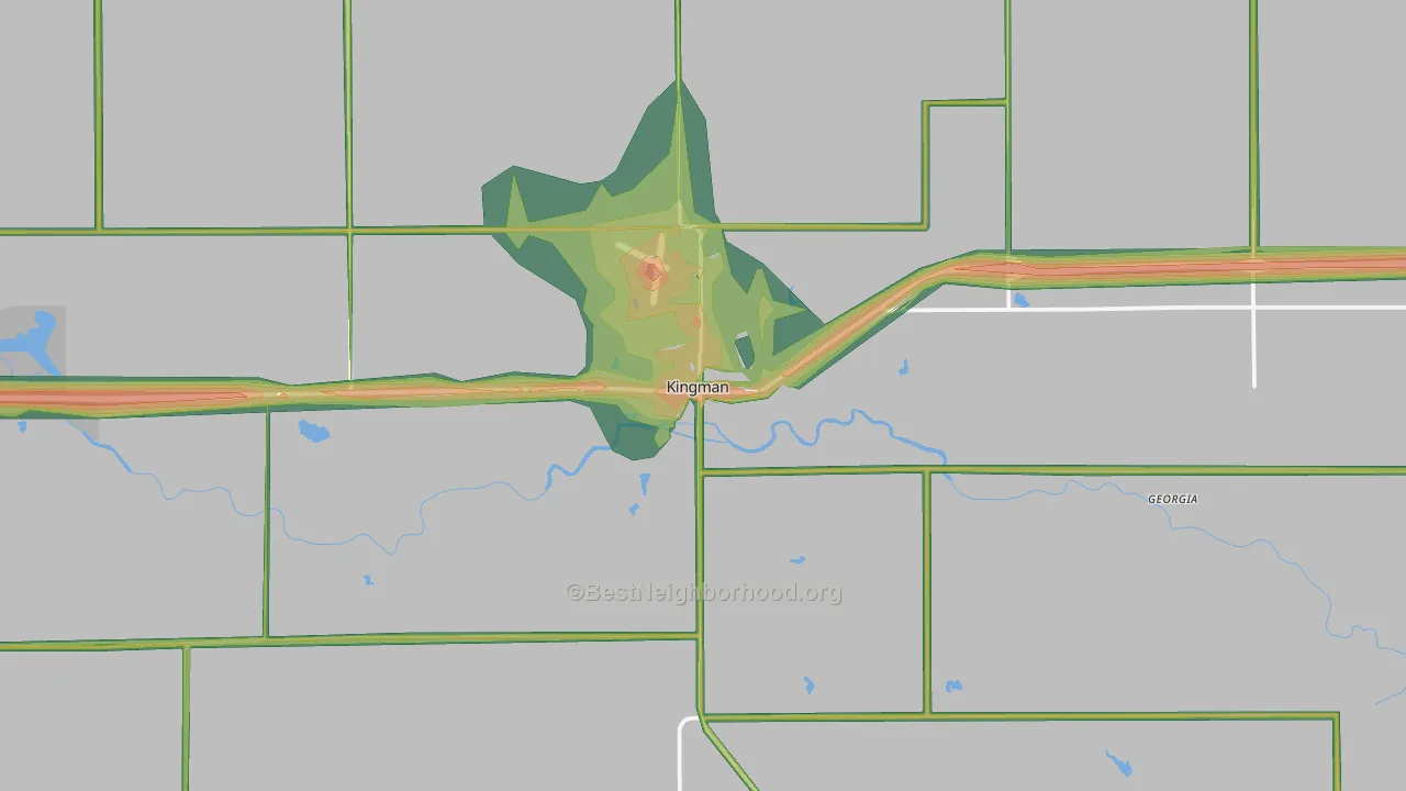 67068, KS Map of Noise Levels in 67068