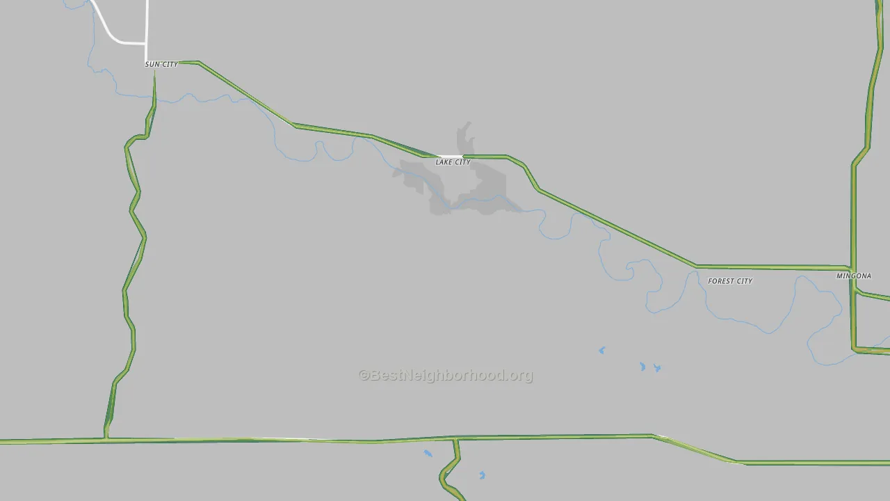 67071, KS Map of Noise Levels in 67071