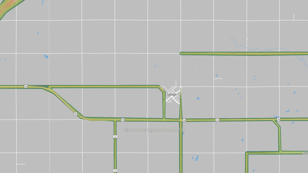 67073, KS Map of Noise Levels in 67073