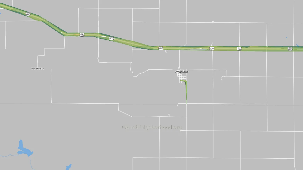 67122, KS Map of Noise Levels in 67122