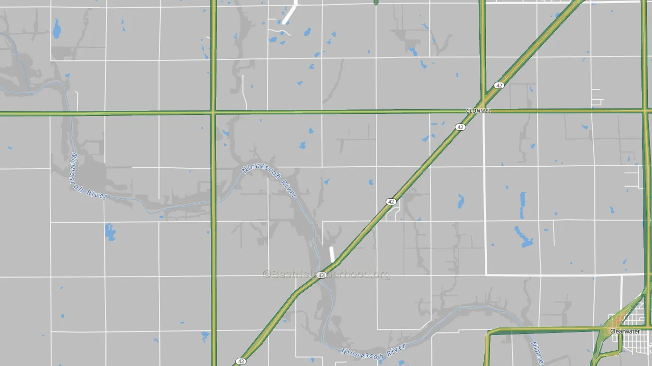 67149, KS Map of Noise Levels in 67149