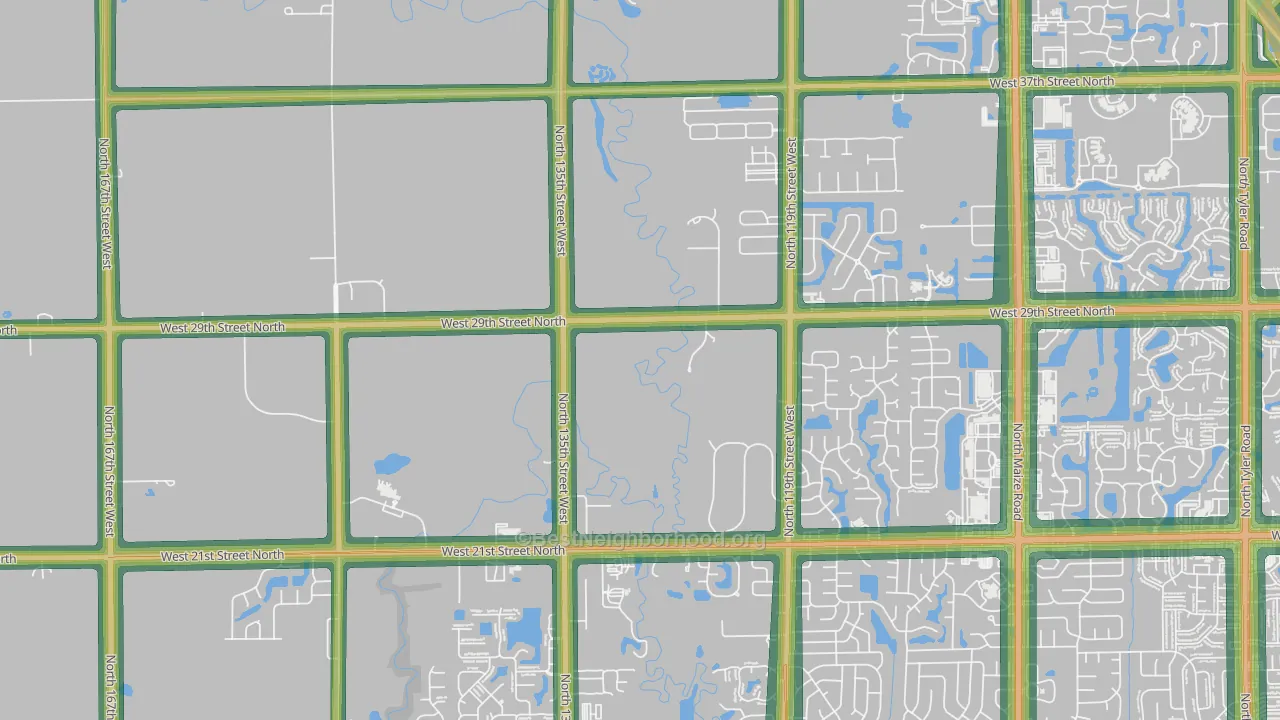 67223, KS Map of Noise Levels in 67223