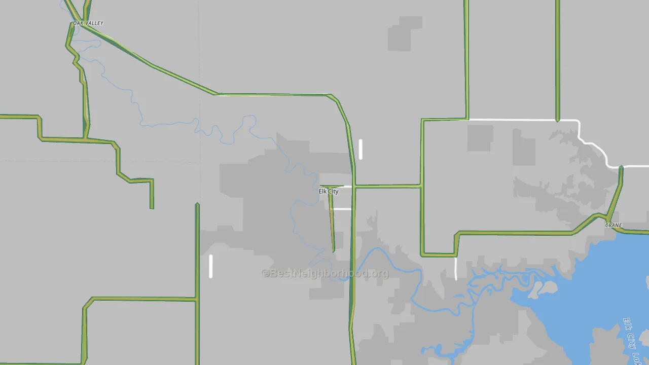 67344, KS Map of Noise Levels in 67344