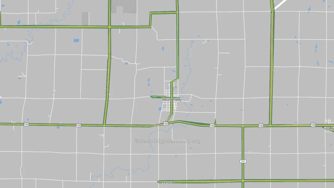 67354, KS Map of Noise Levels in 67354
