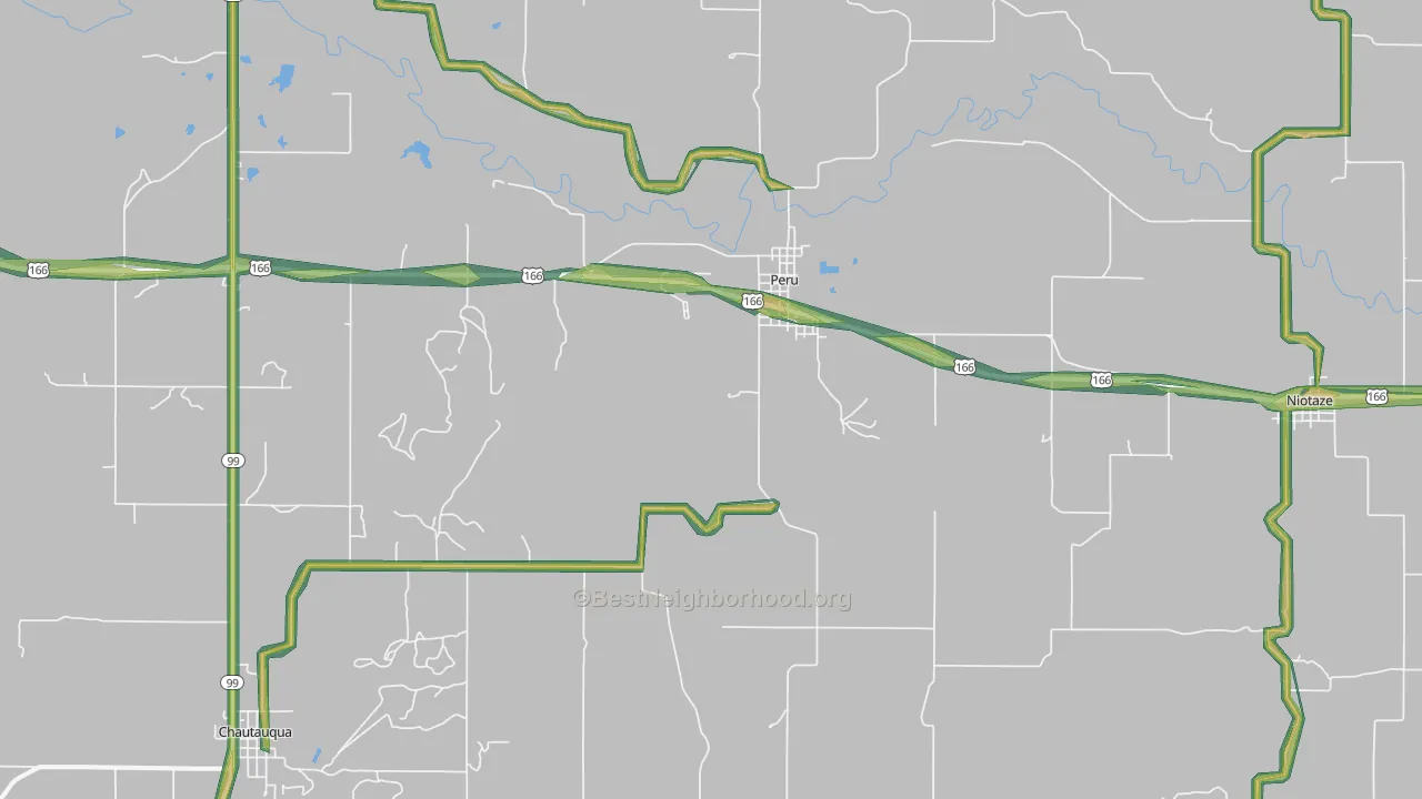 67360, KS Map of Noise Levels in 67360