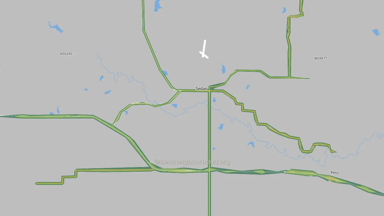 67361, KS Map of Noise Levels in 67361