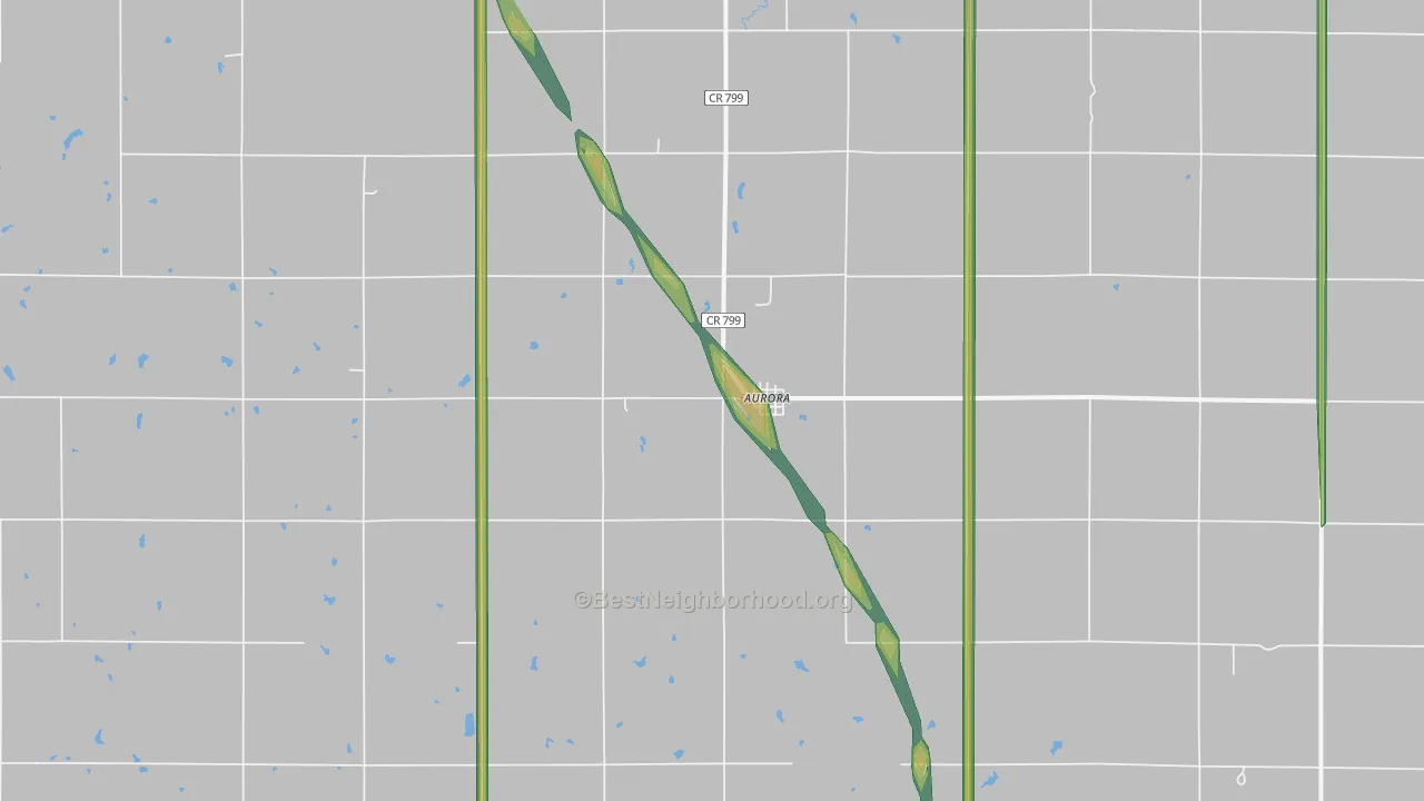 67417, KS Map of Noise Levels in 67417