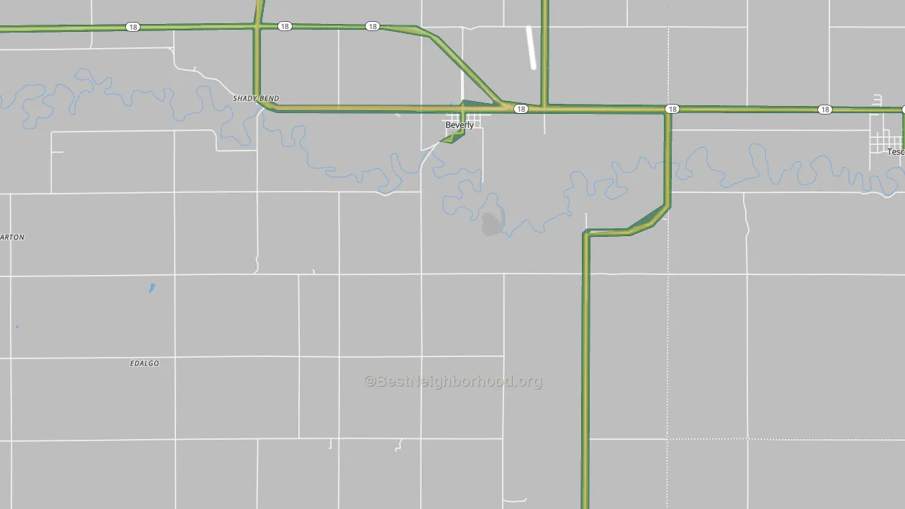 67423, KS Map of Noise Levels in 67423