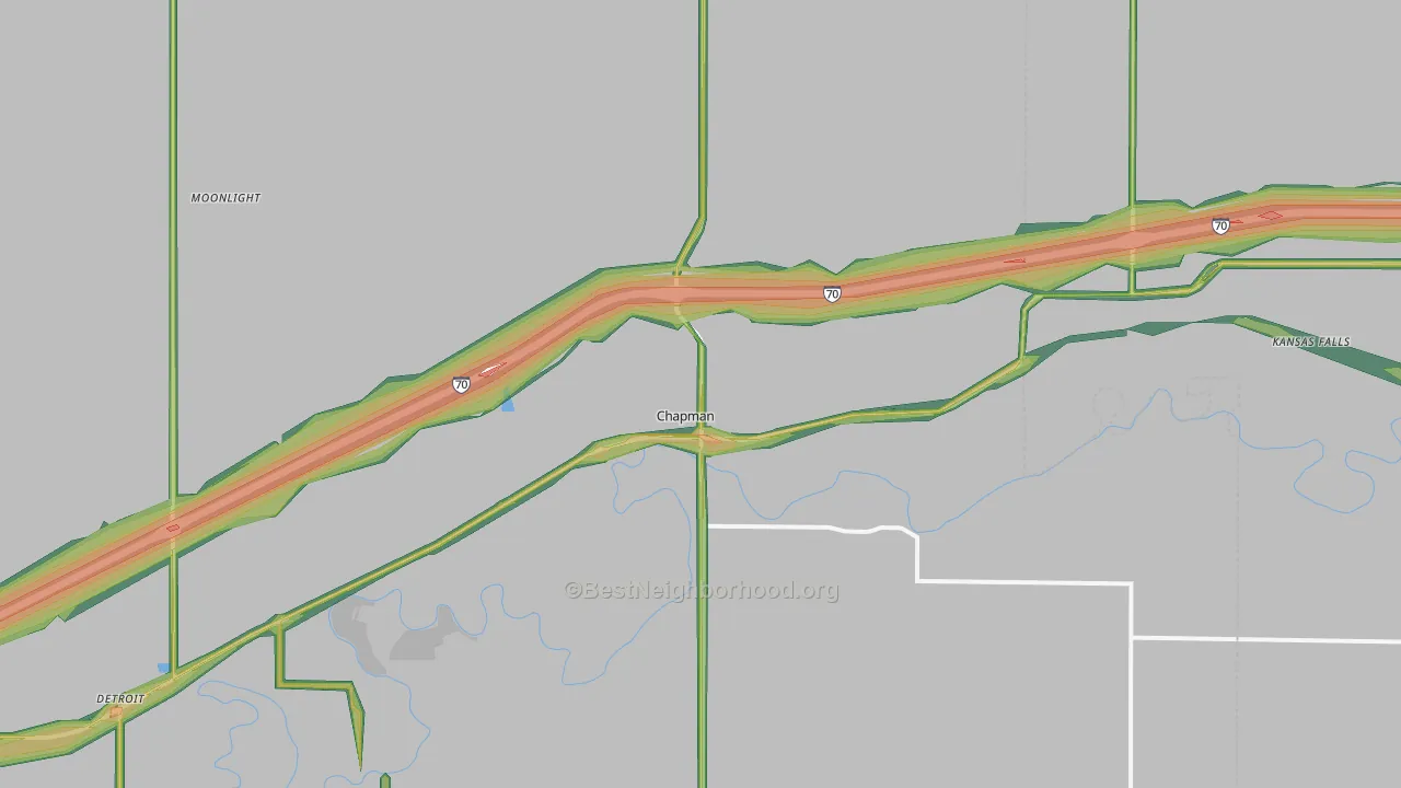 67431, KS Map of Noise Levels in 67431