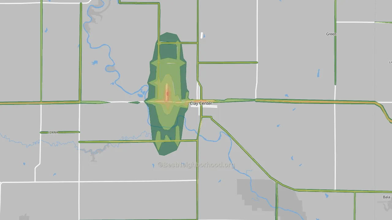 67432, KS Map of Noise Levels in 67432