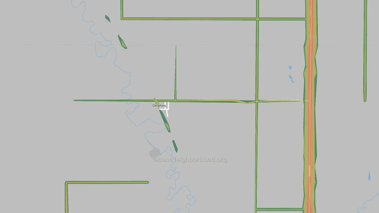 67436, KS Map of Noise Levels in 67436