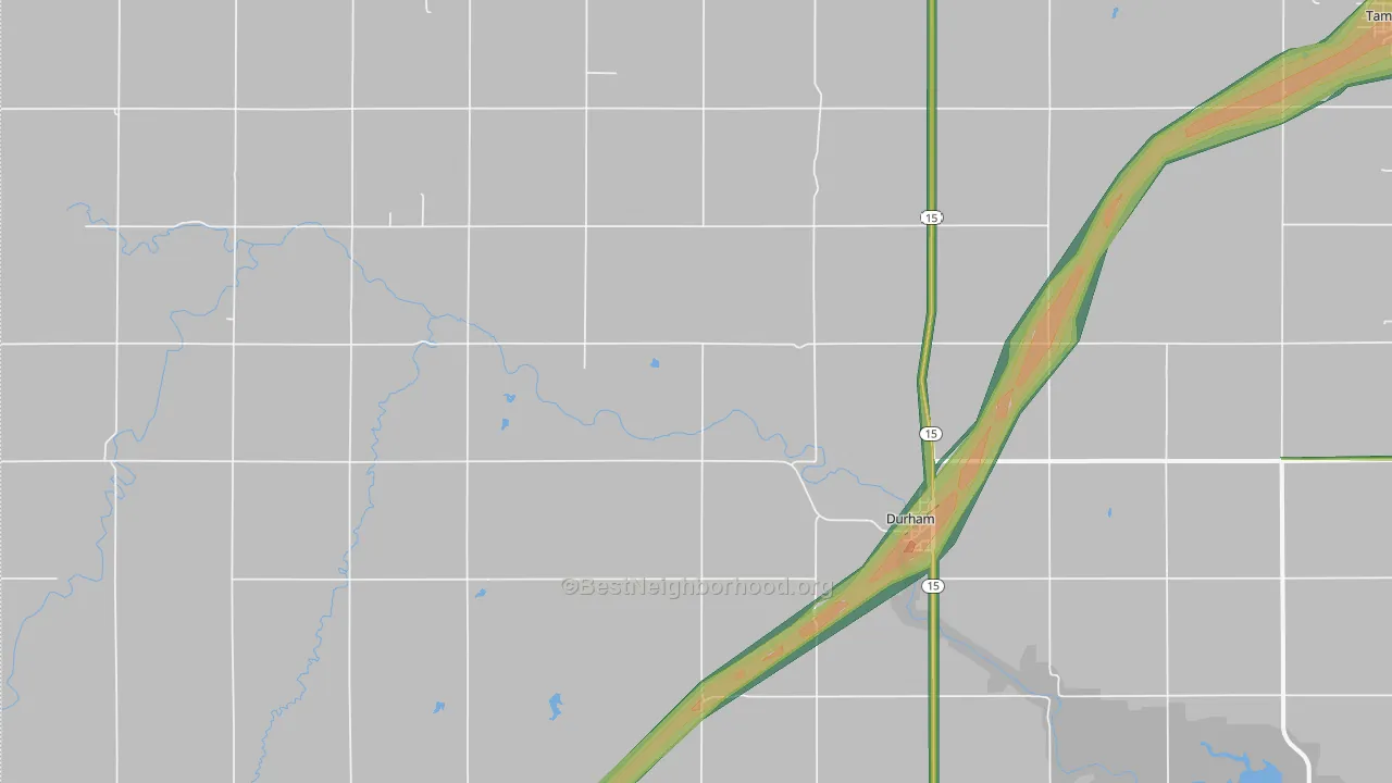 67438, KS Map of Noise Levels in 67438