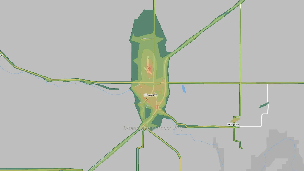 67439, KS Map of Noise Levels in 67439