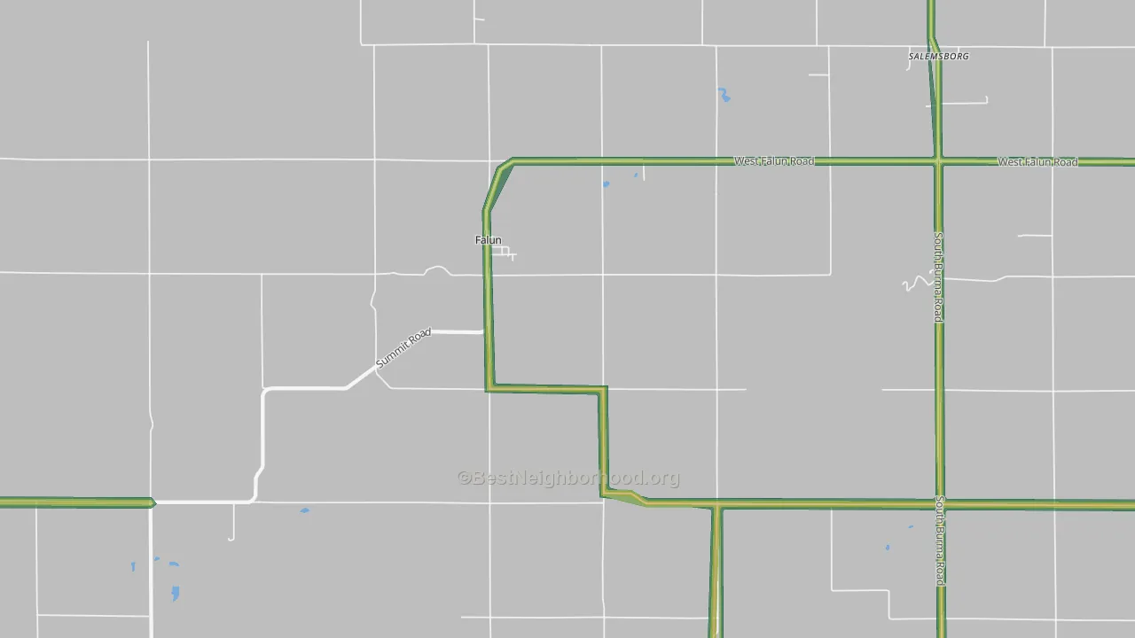 67442, KS Map of Noise Levels in 67442