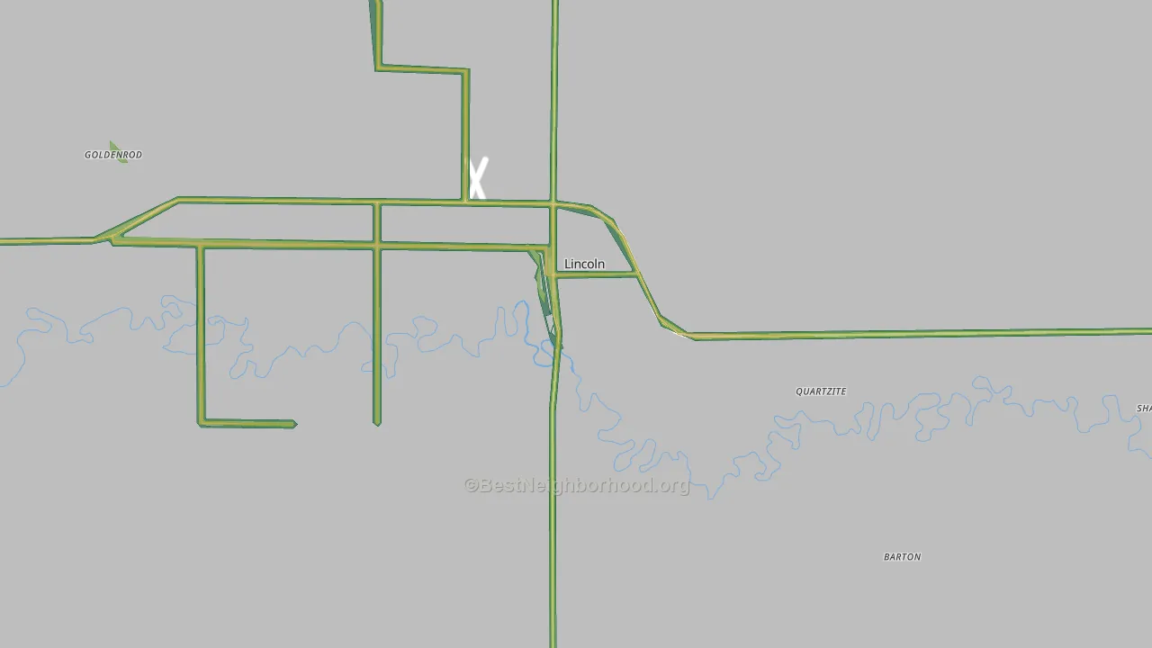 67455, KS Map of Noise Levels in 67455