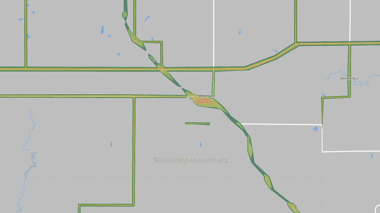 67466, KS Map of Noise Levels in 67466