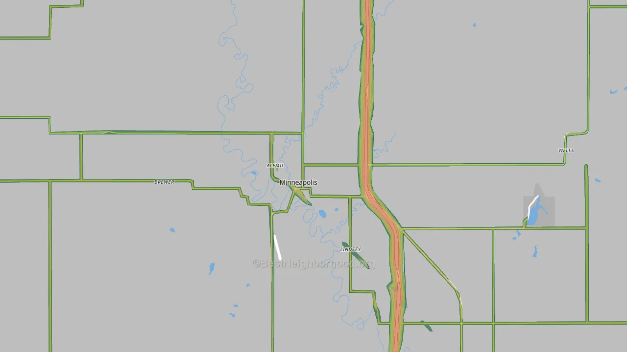 67467, KS Map of Noise Levels in 67467