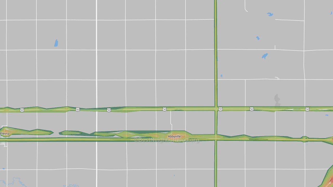 67510, KS Map of Noise Levels in 67510