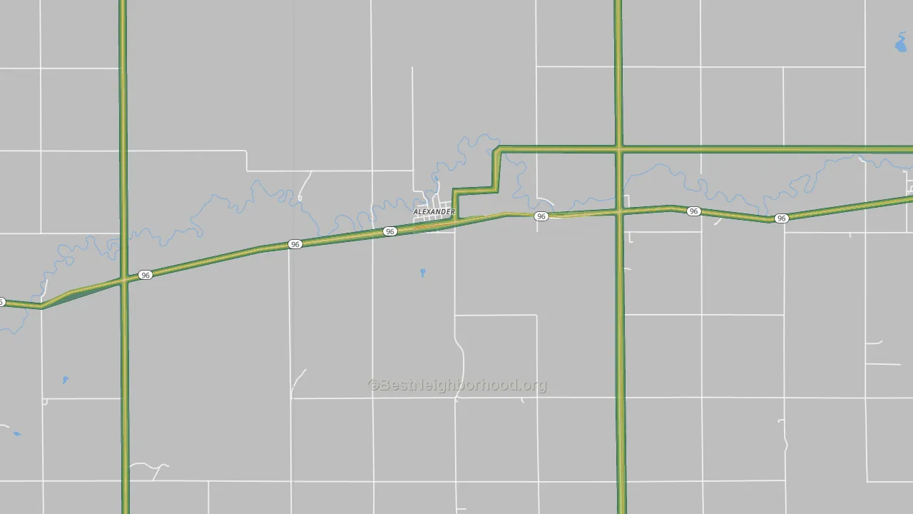 67513, KS Map of Noise Levels in 67513