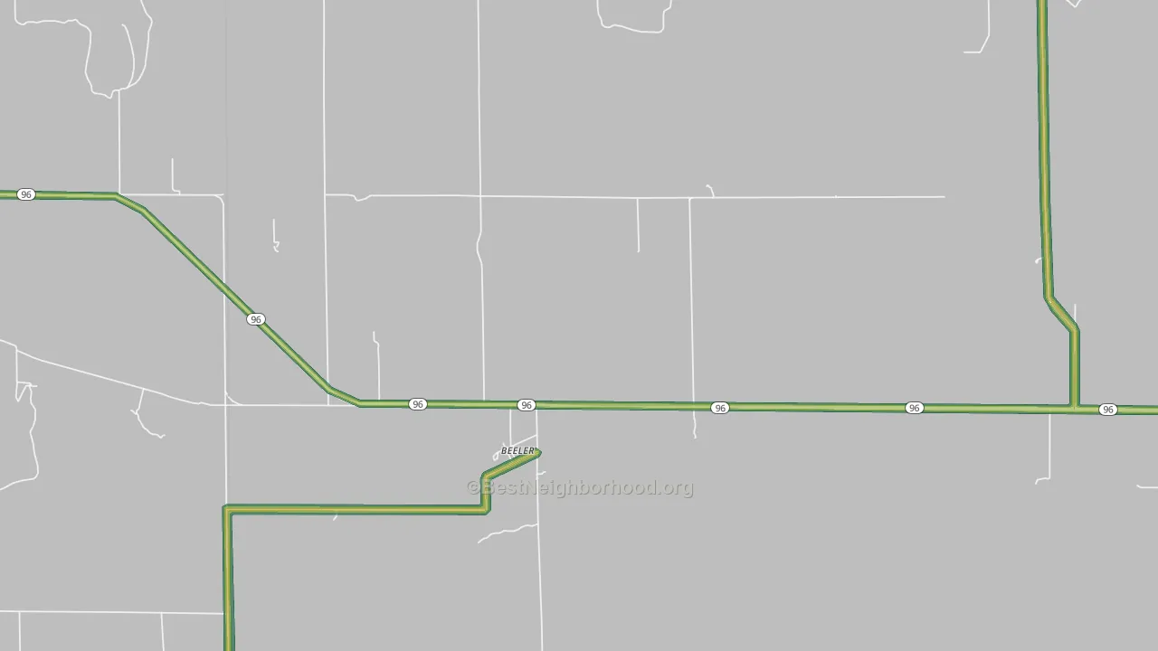 67518, KS Map of Noise Levels in 67518
