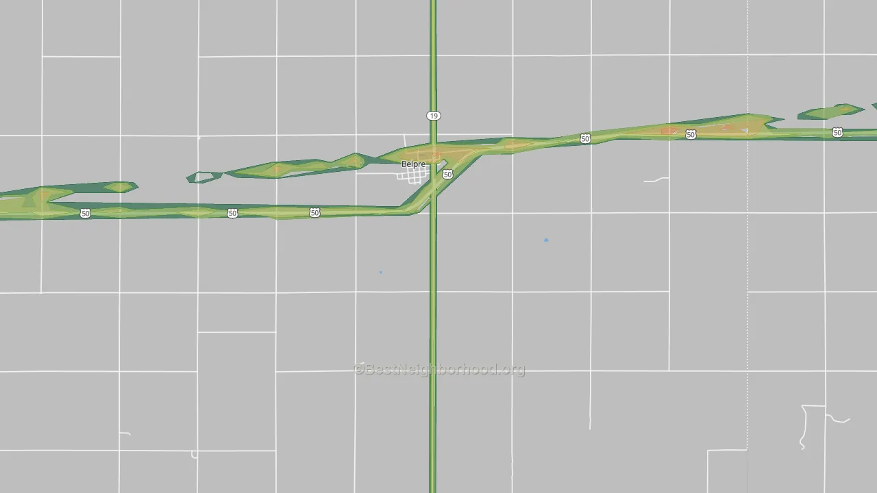 67519, KS Map of Noise Levels in 67519