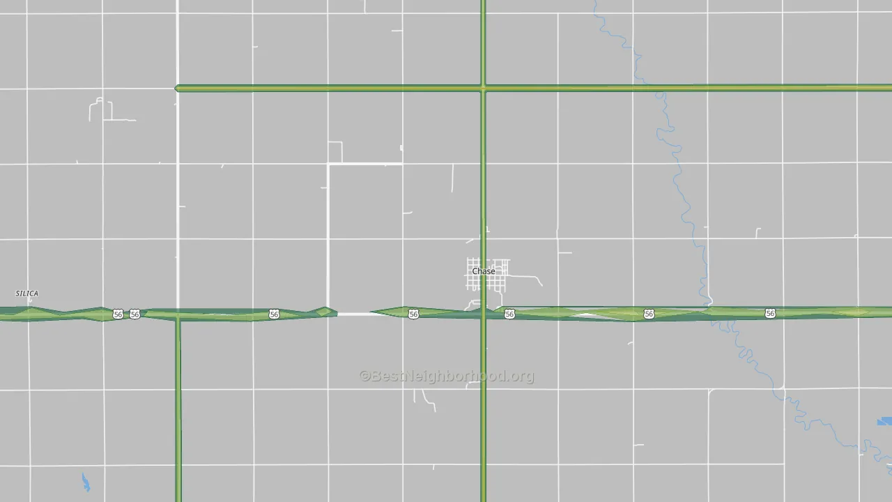 67524, KS Map of Noise Levels in 67524
