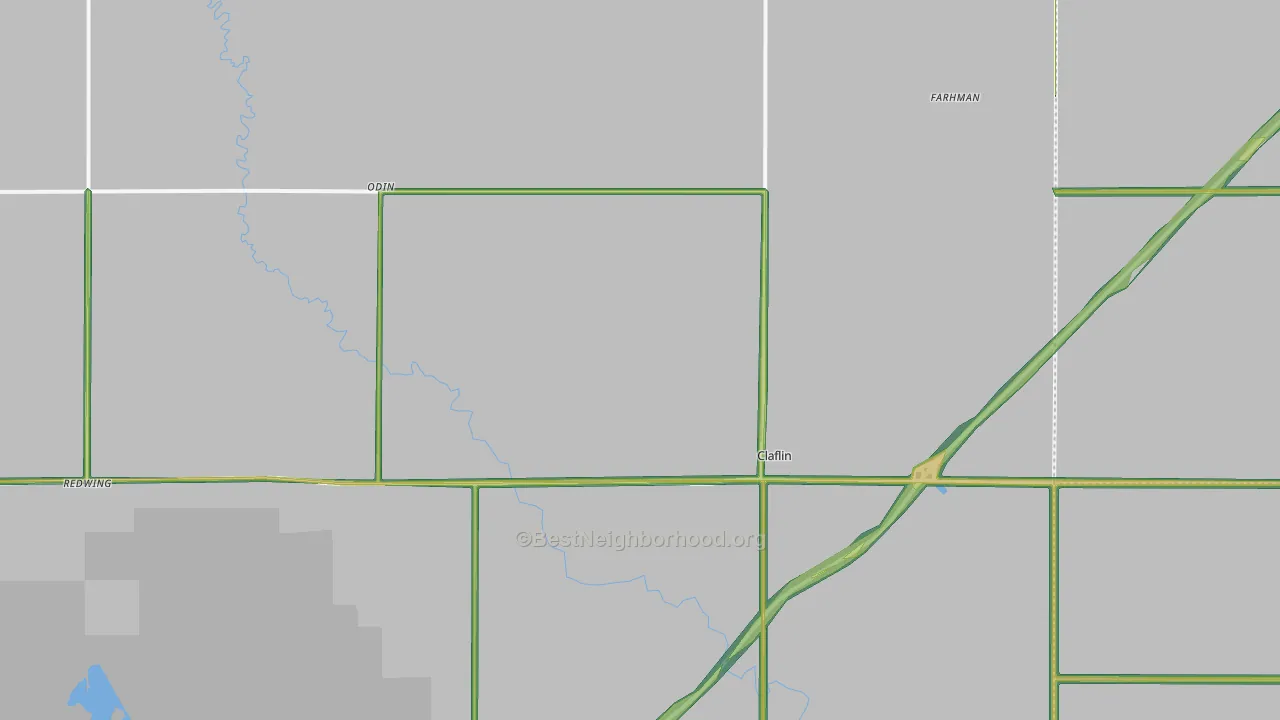 67525, KS Map of Noise Levels in 67525