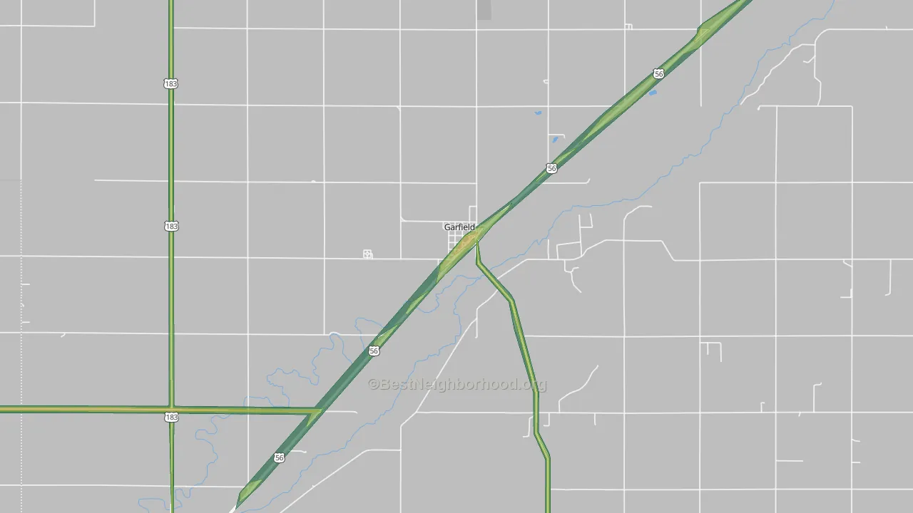 67529, KS Map of Noise Levels in 67529