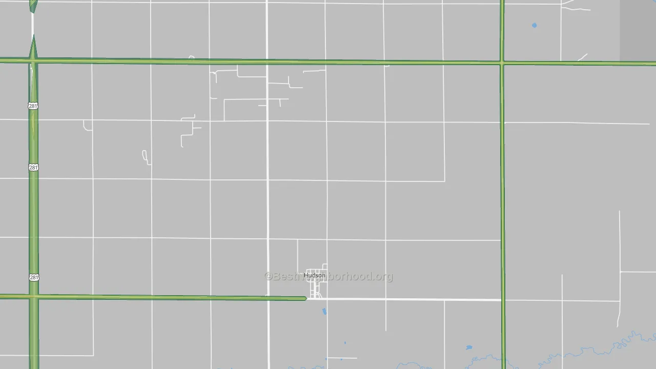 67545, KS Map of Noise Levels in 67545