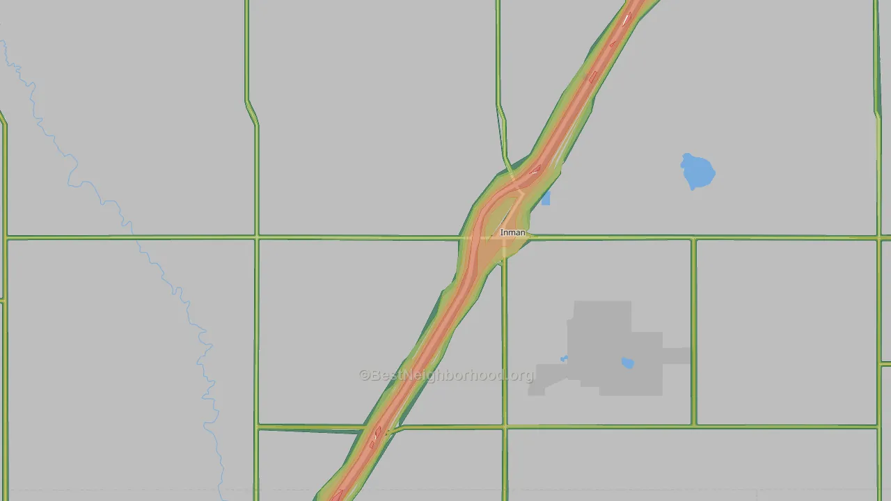 67546, KS Map of Noise Levels in 67546