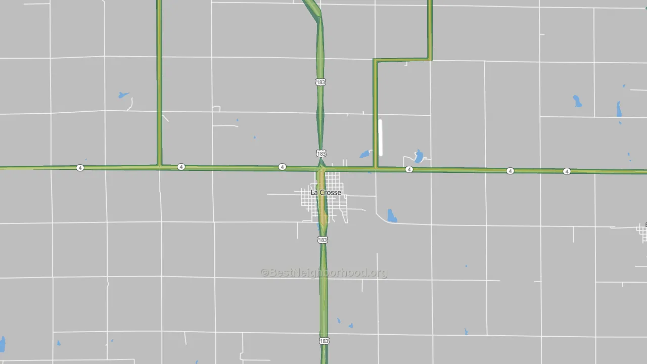 67548, KS Map of Noise Levels in 67548