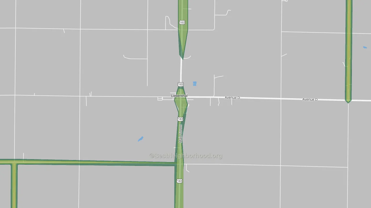 67553, KS Map of Noise Levels in 67553