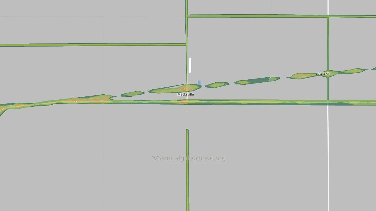 67557, KS Map of Noise Levels in 67557
