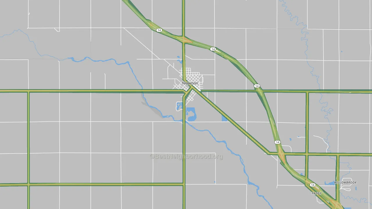 67561, KS Map of Noise Levels in 67561