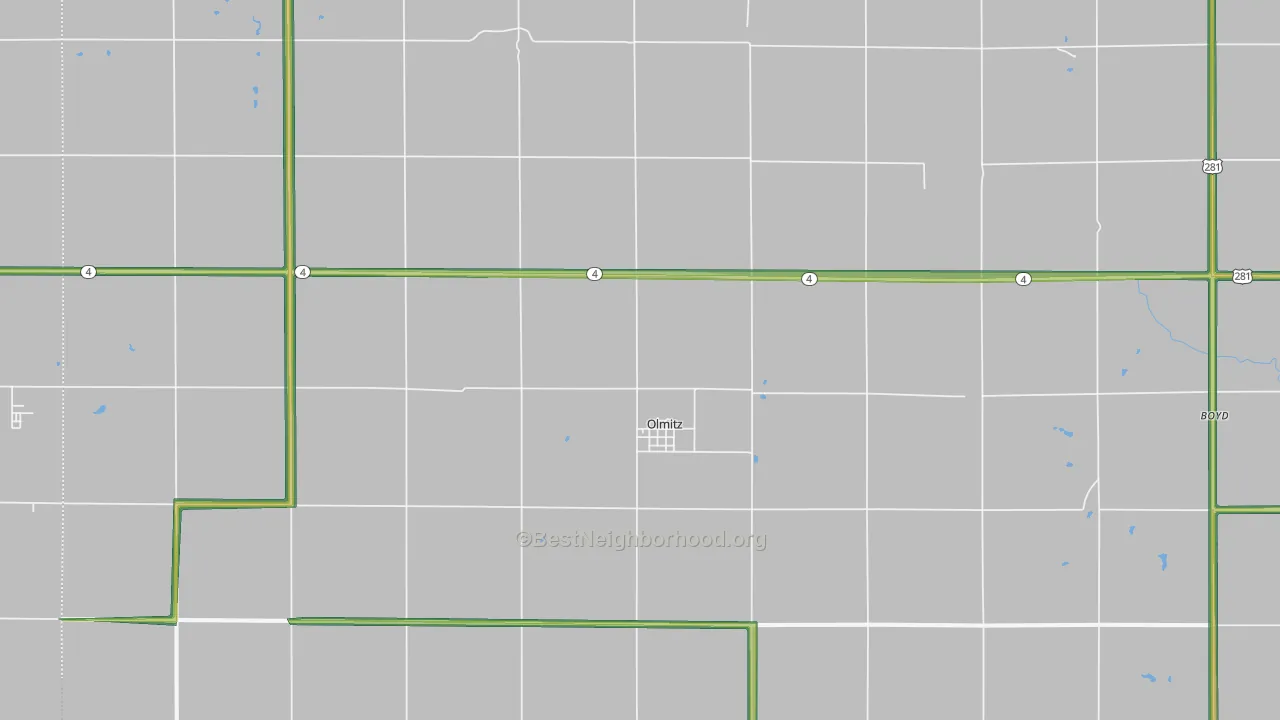 67564, KS Map of Noise Levels in 67564