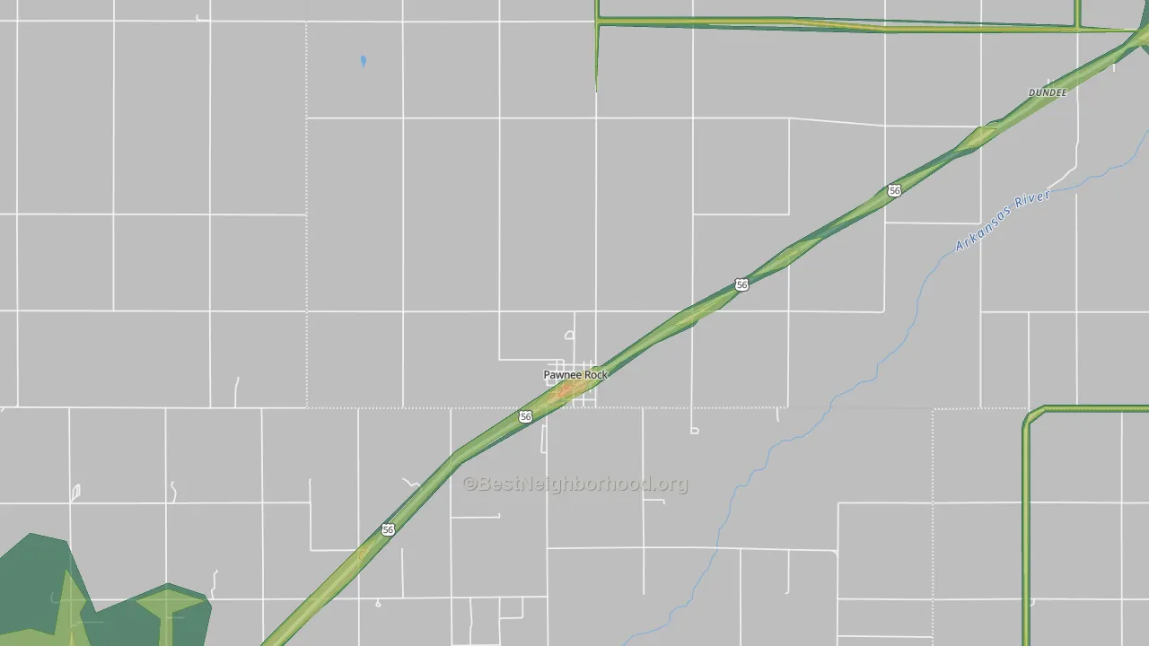 67567, KS Map of Noise Levels in 67567