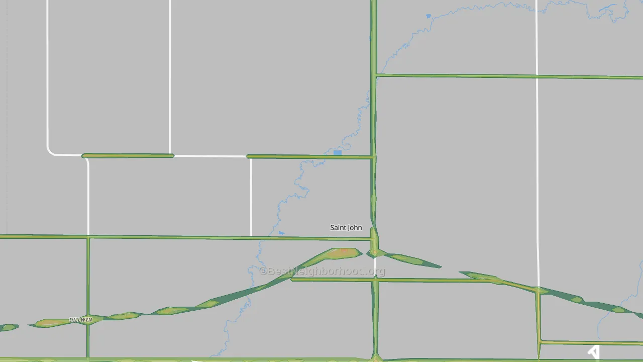 67576, KS Map of Noise Levels in 67576