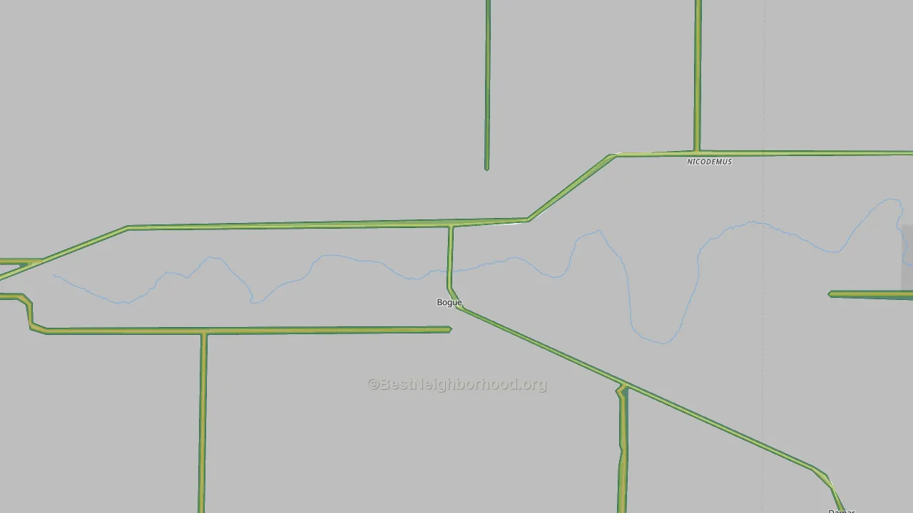 67625, KS Map of Noise Levels in 67625