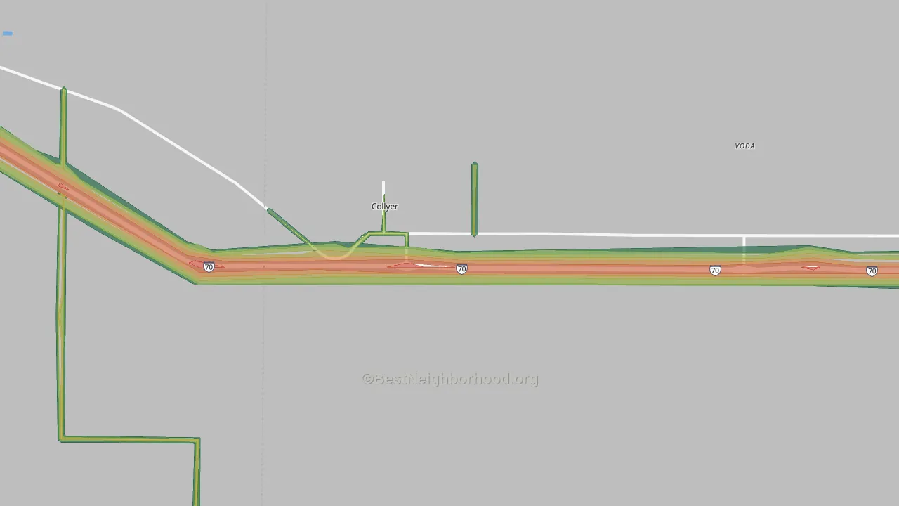 67631, KS Map of Noise Levels in 67631