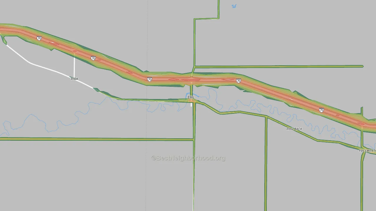 67637, KS Map of Noise Levels in 67637