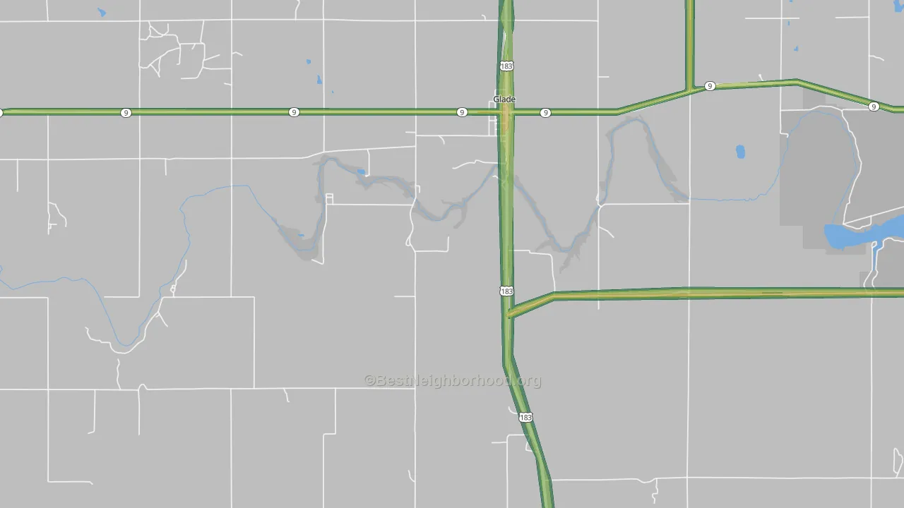 67639, KS Map of Noise Levels in 67639