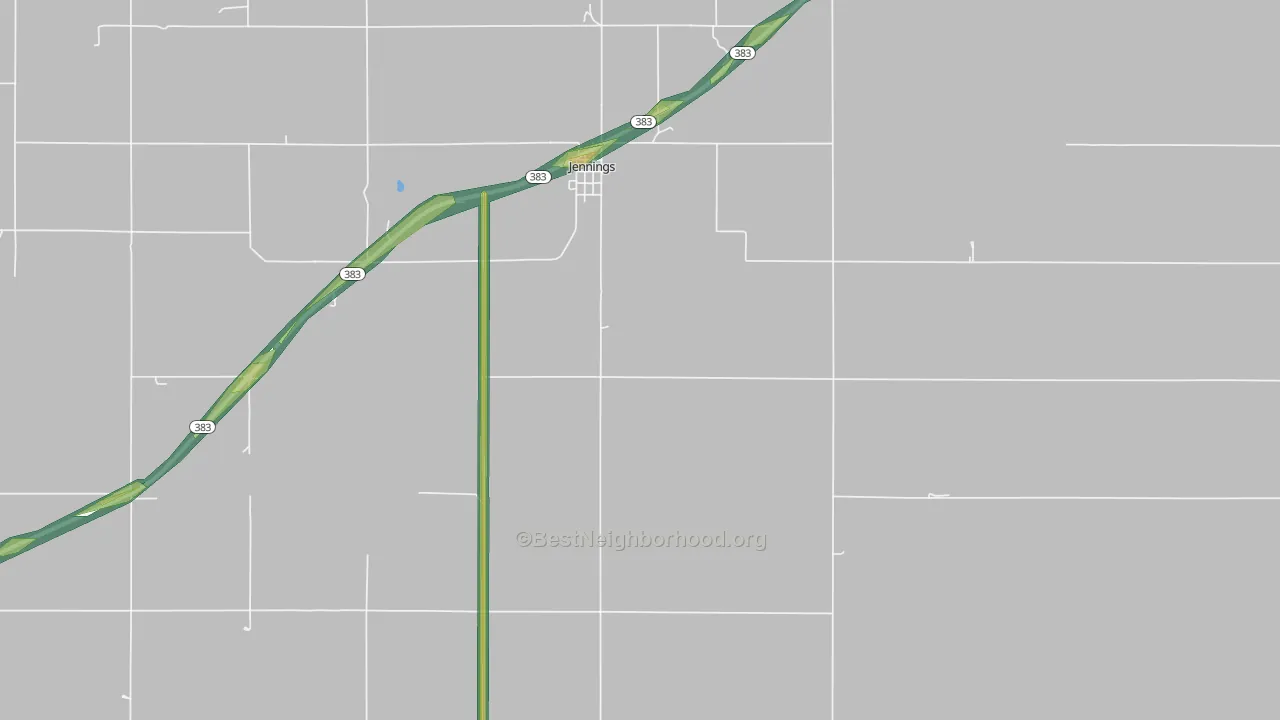 67643, KS Map of Noise Levels in 67643