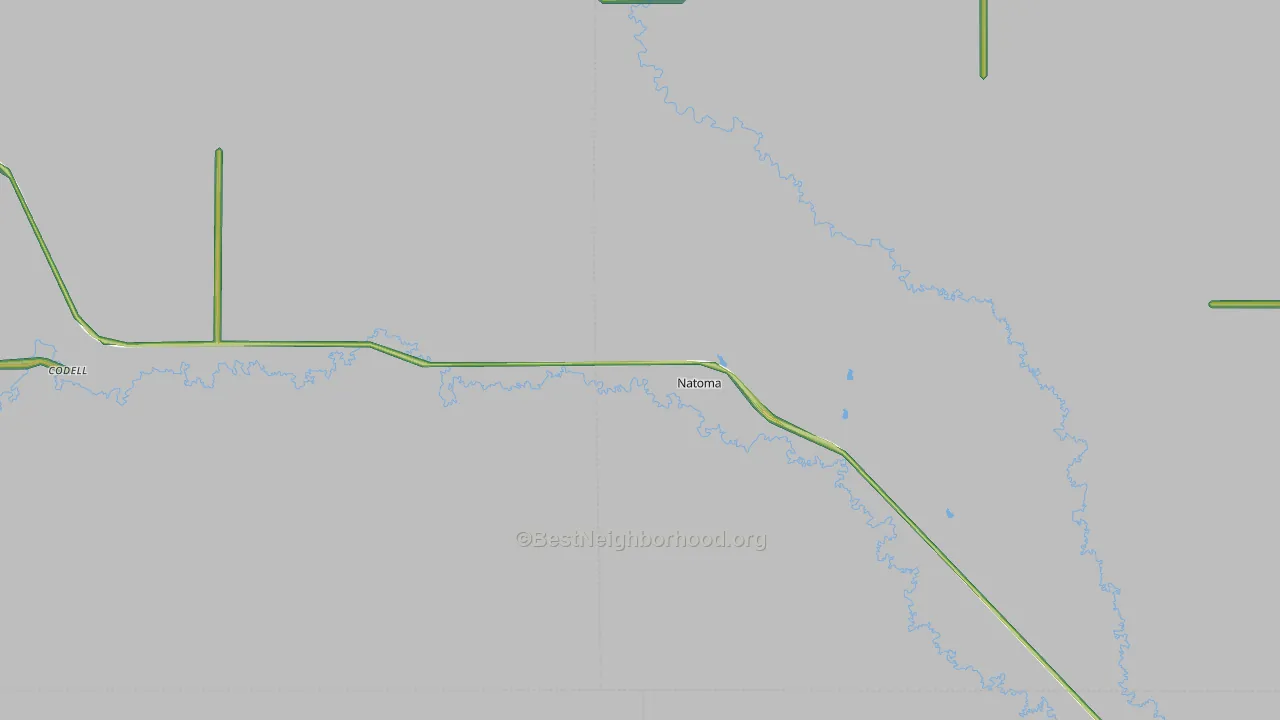 67651, KS Map of Noise Levels in 67651