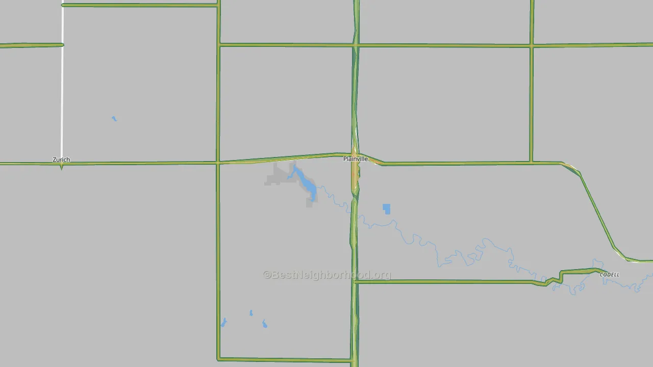 67663, KS Map of Noise Levels in 67663
