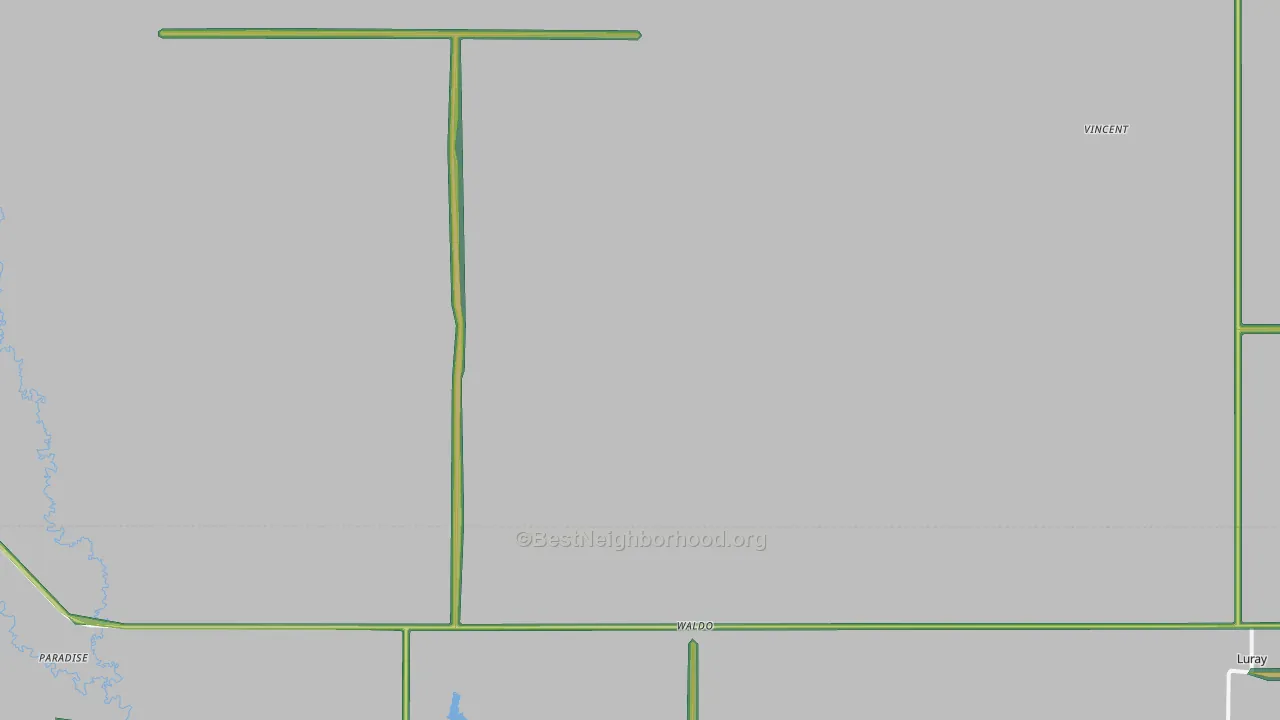 67673, KS Map of Noise Levels in 67673